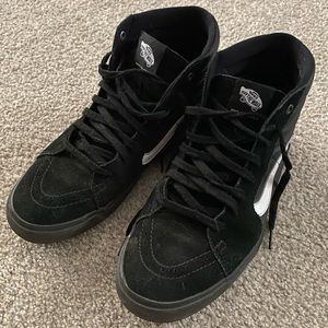 Black and gum bottom Vans high top Sk8-Hi Pro BMX